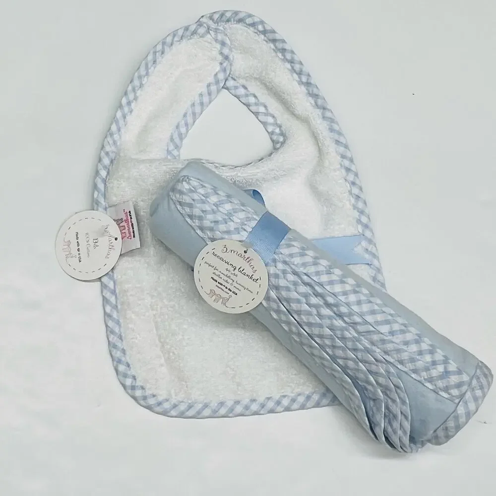 NWT 3 Marthas Puppy Bib & Blanket Set